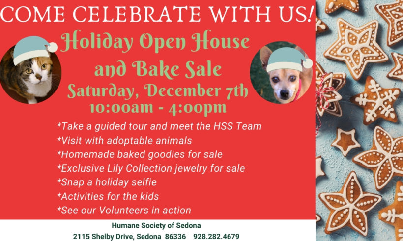 Press Release:  Holiday Open House and Bake Sale